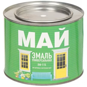 Эмаль Май ПФ-115 белая 1,9кг.