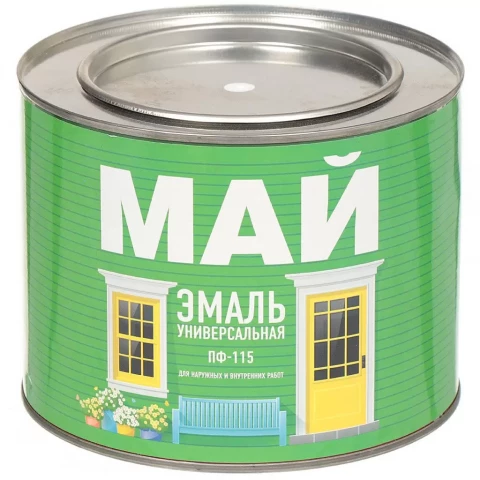 Эмаль Май ПФ-115 белая 1,9кг.
