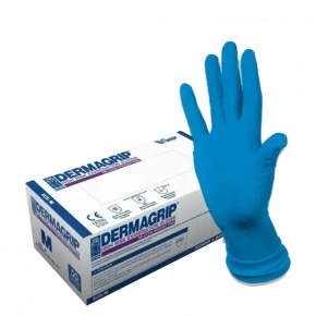 Перчатки хозяйственные латексные M (DERMAGRIP HR)