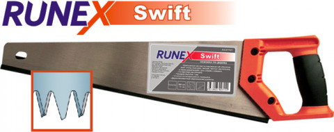 Ножовка по дер. RUNEX SWIFT 400мм 3гр/зат. 2К рук.