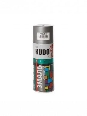 Эмаль-аэрозоль серая 520мл.KUDO KU-1018